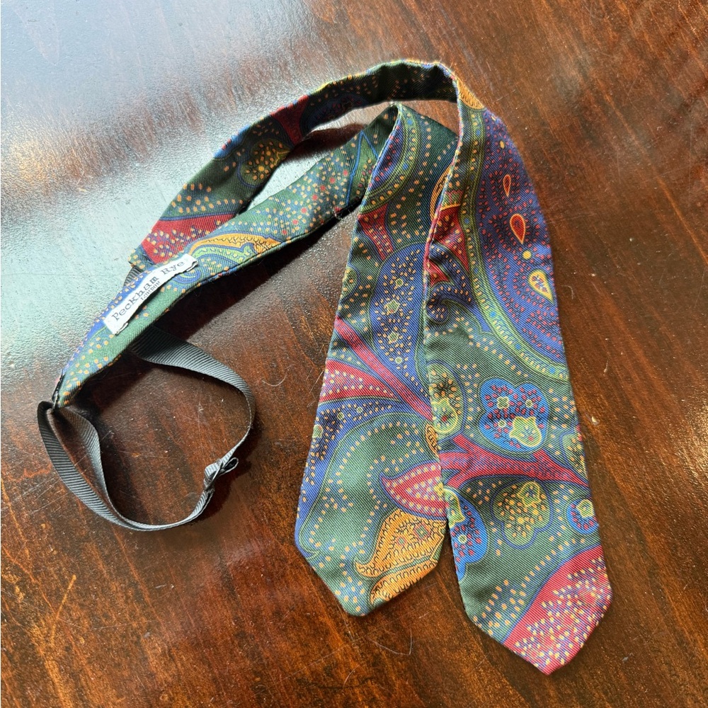 Elegant Paisley Tie in Multicolor by Peckham Rye London